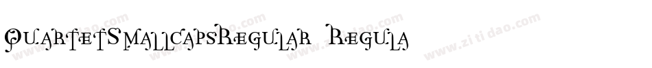 QuartetSmallcapsRegular Regular字体转换